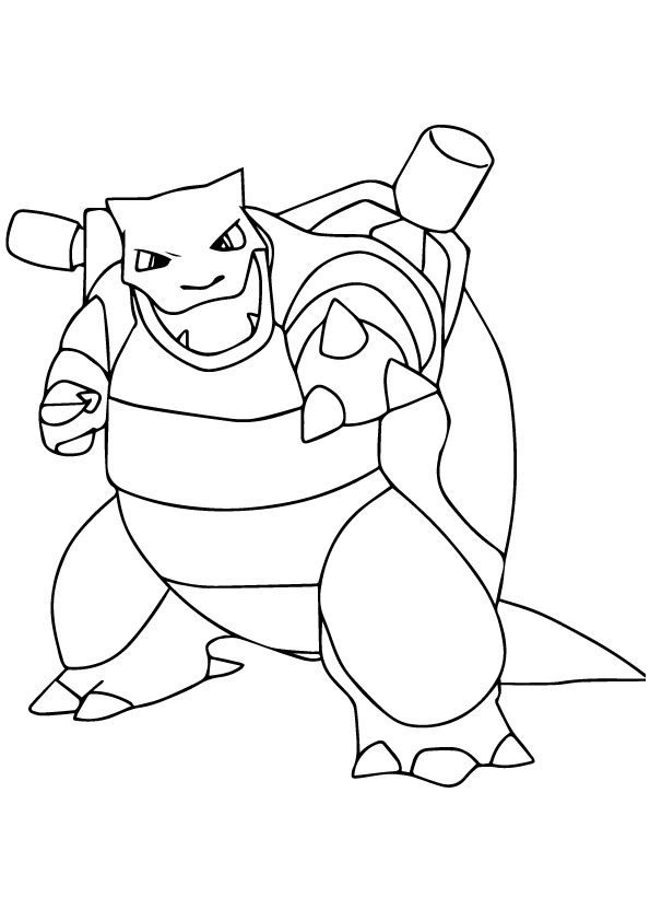 Blastoise Da Pokemon Da Colorare Scarica Stampa O Colora Subito Online