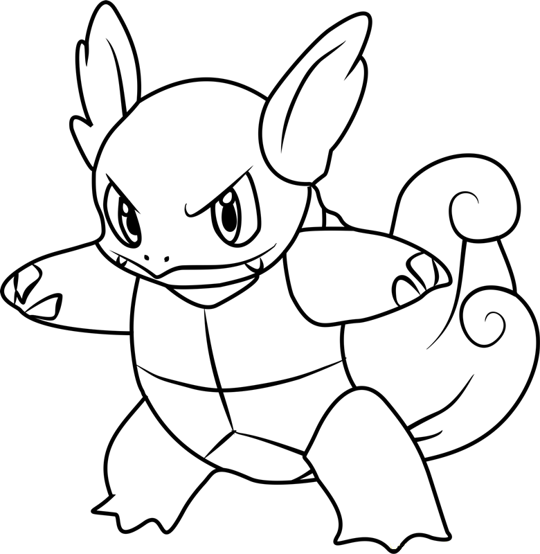 Wartortle Pokemon Disegno Da Colorare Gratis Archivi Disegni Da The