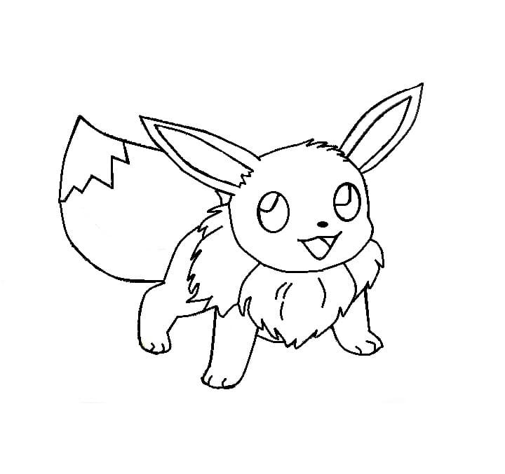 Pok Mon Eevee Si Alz Da Colorare Scarica Stampa O Colora Subito Online