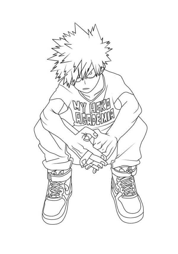 Disegni Di Katsuki Bakugo Da Colorare Disegni Colorare The Best