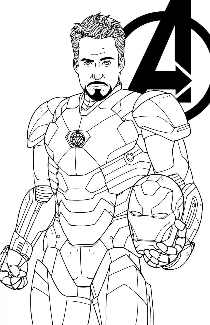 Ll Famoso Iron Man Da Colorare Scarica Stampa O Colora Subito Online