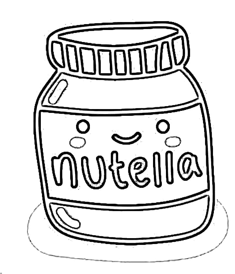 Barattolo Di Nutella Da Colorare Scarica Stampa O Colora Subito Online