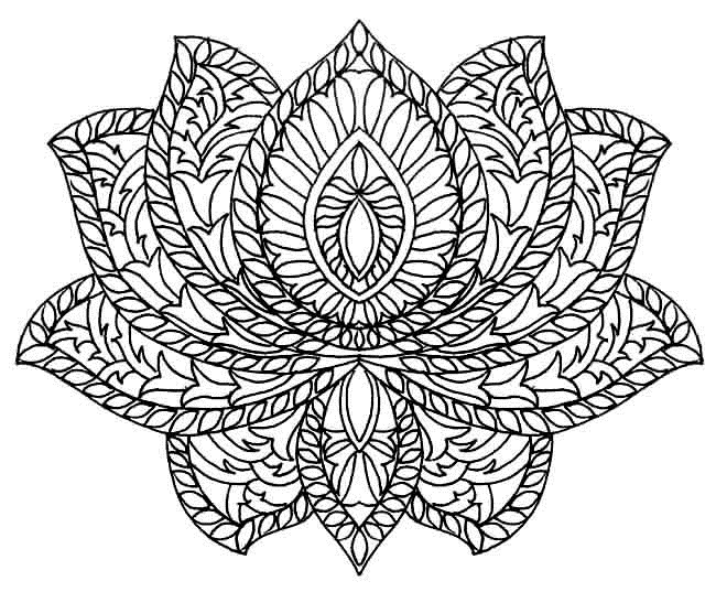 Simple Tibetan Mandala Da Colorare Scarica Stampa O Colora Subito Online