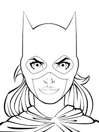 Maschera Da Batgirl Da Colorare Scarica Stampa O Colora Subito Online