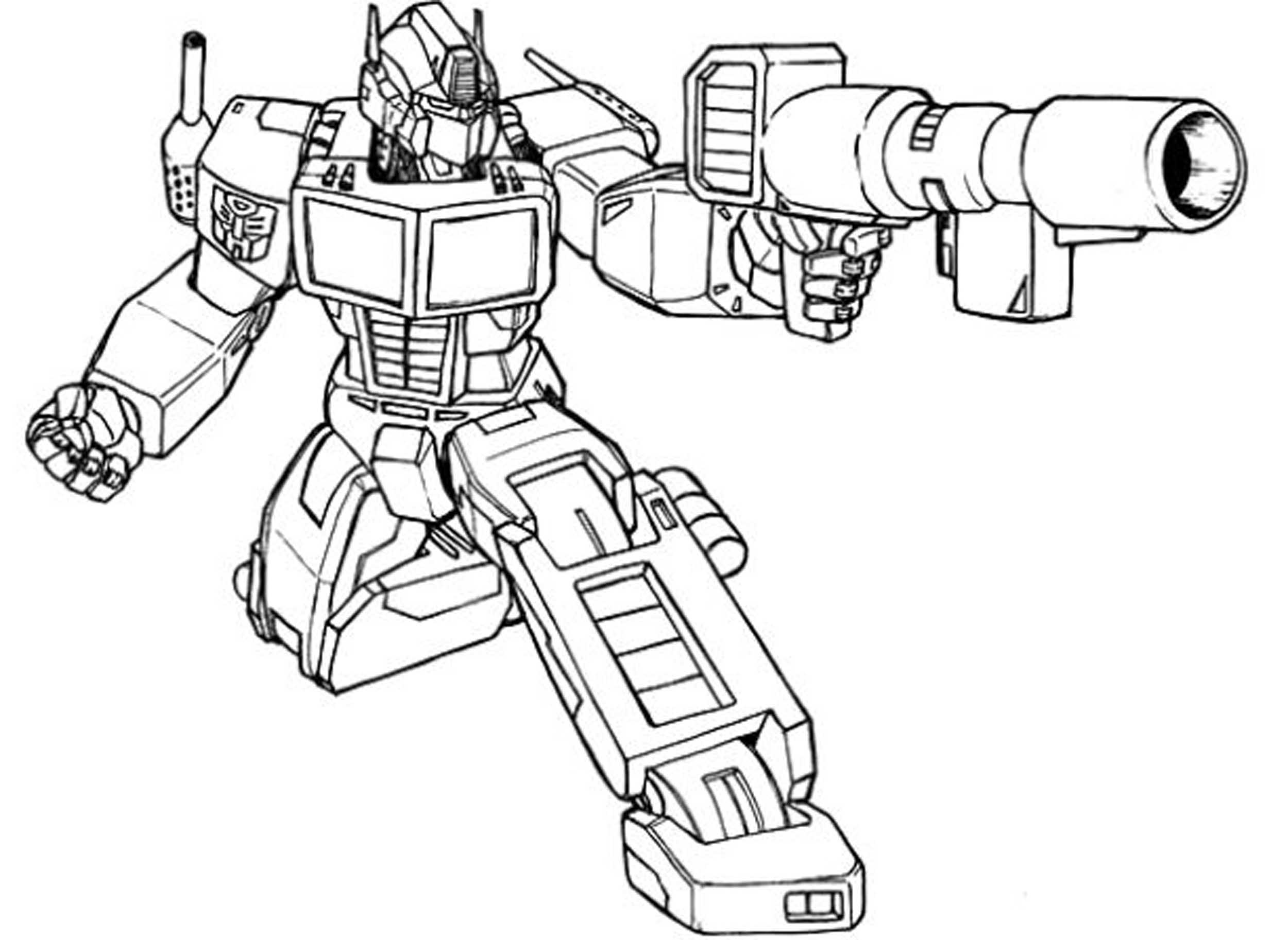 Optimus Prime da colorare