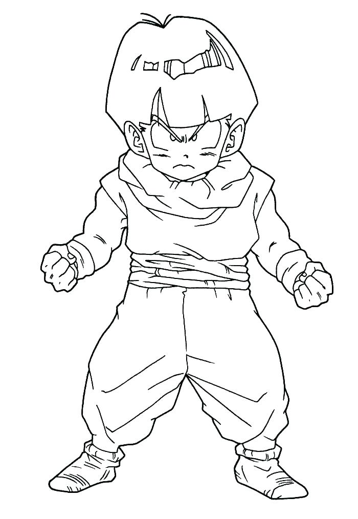 Awesome Young Gohan da colorare