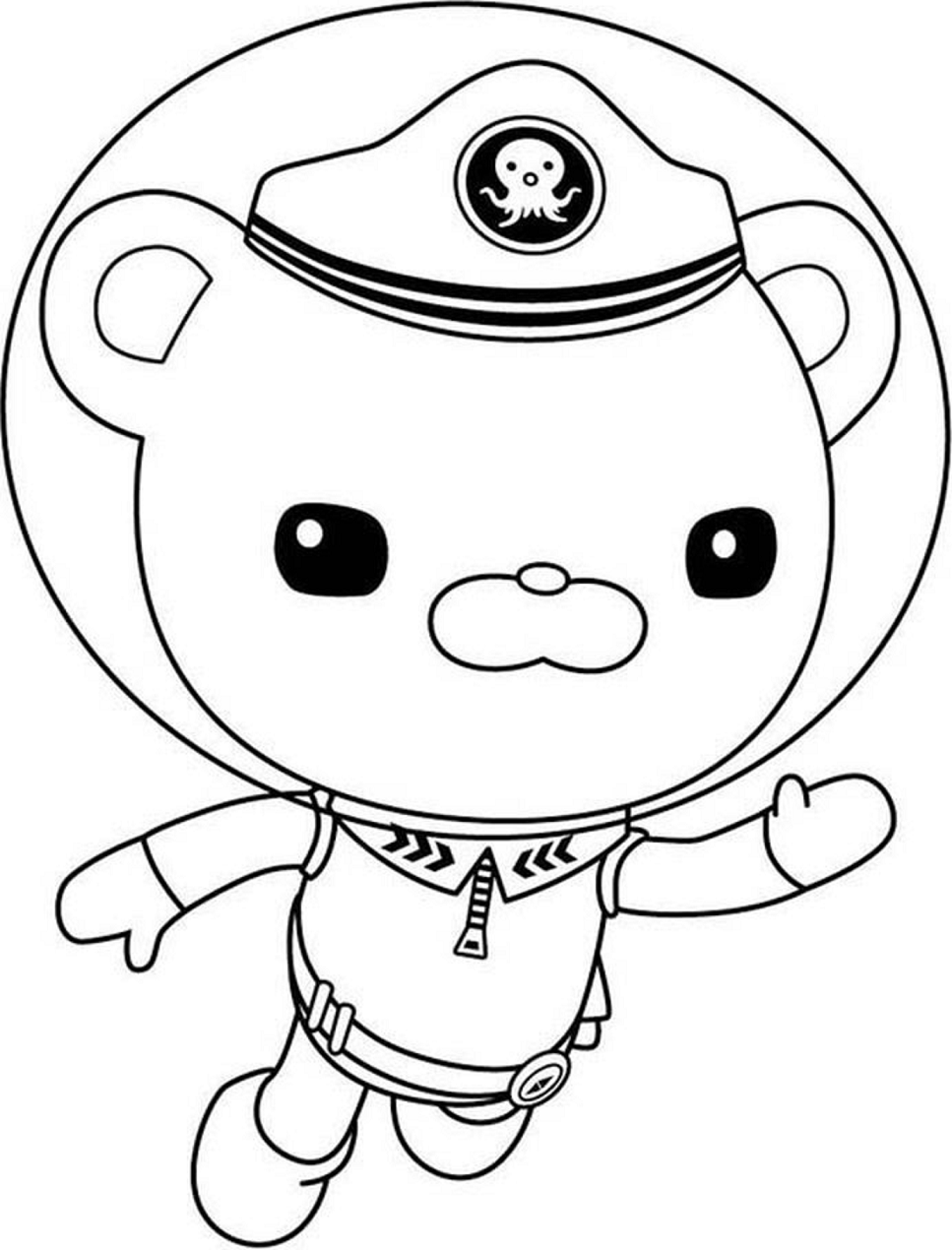 Captain Barnacles da colorare
