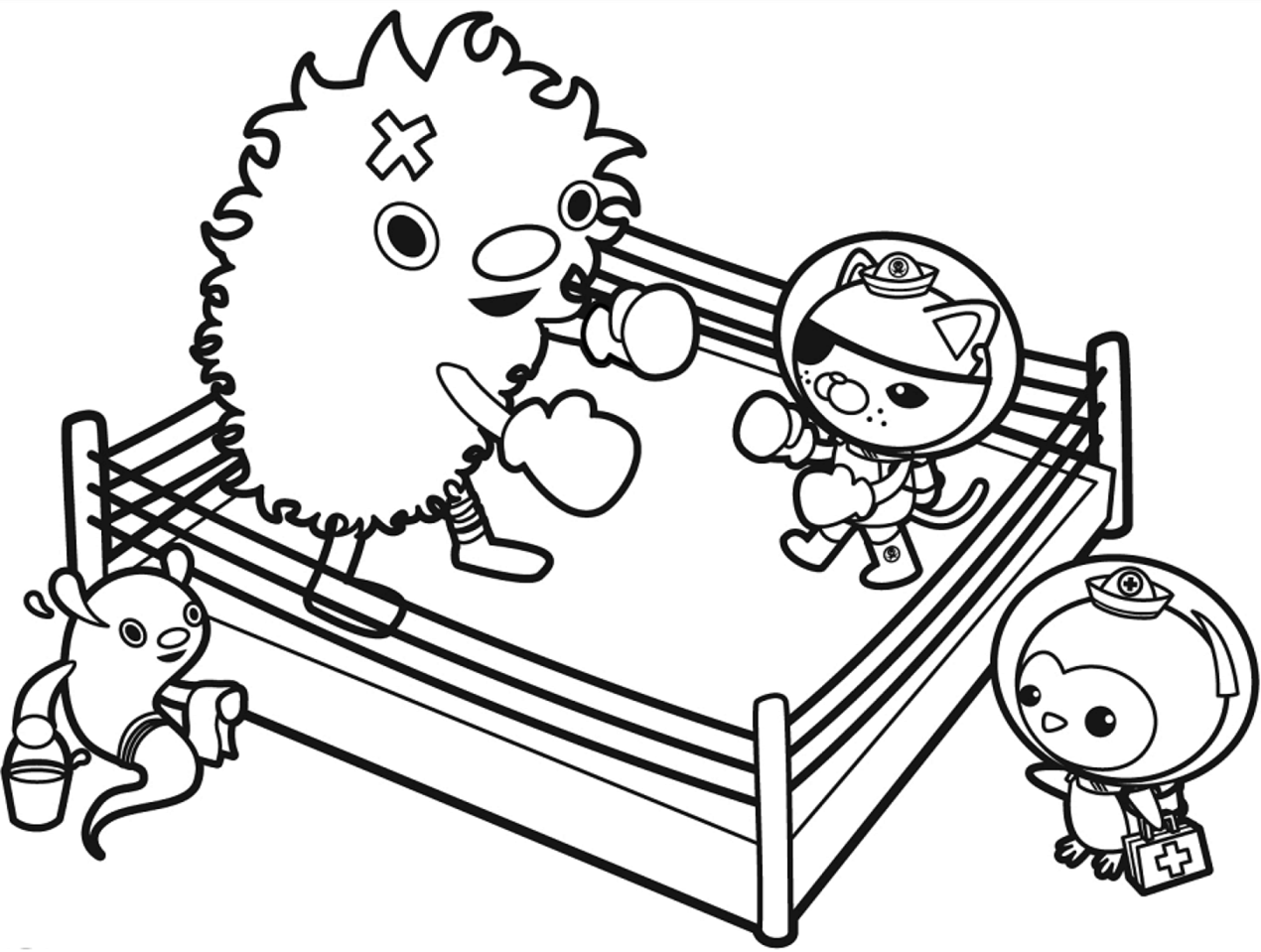 Octonauts Boxing da colorare