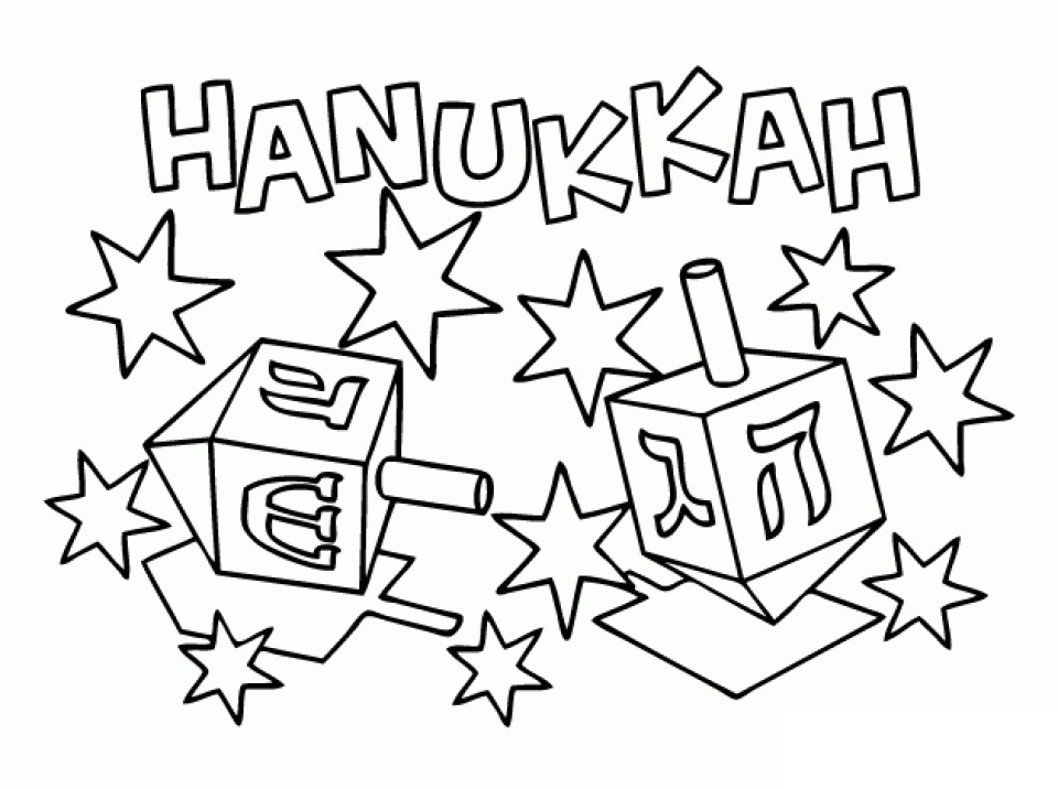 Hanukkah da colorare