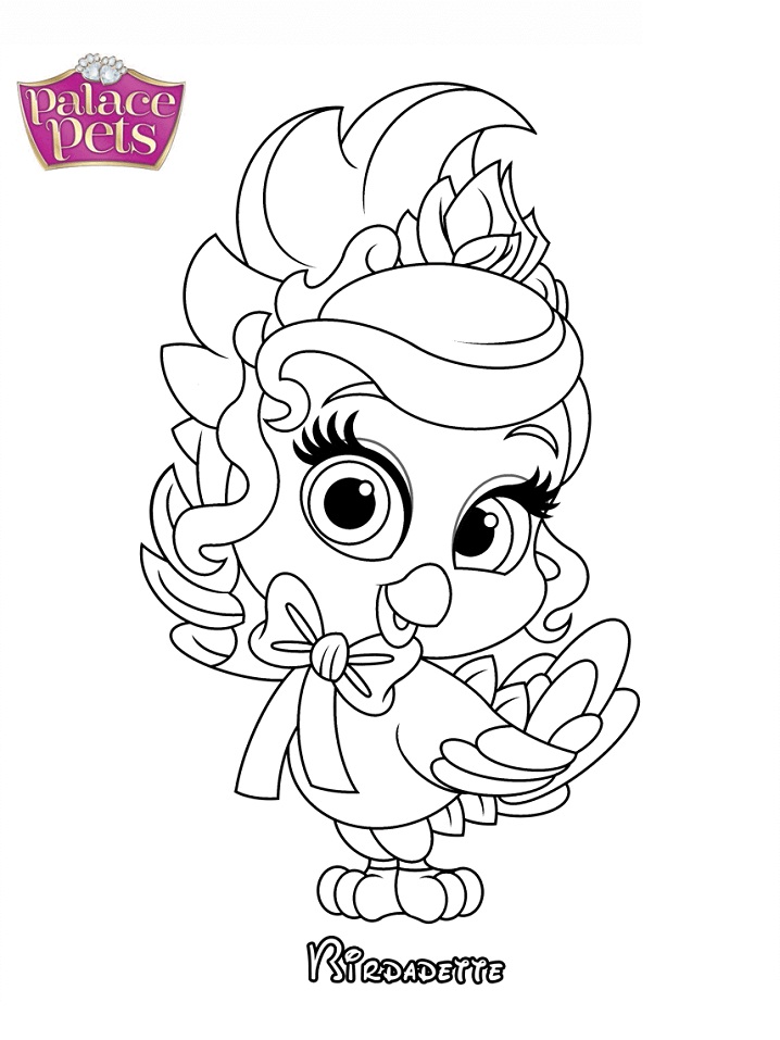 Palace Pets Birdadette da colorare