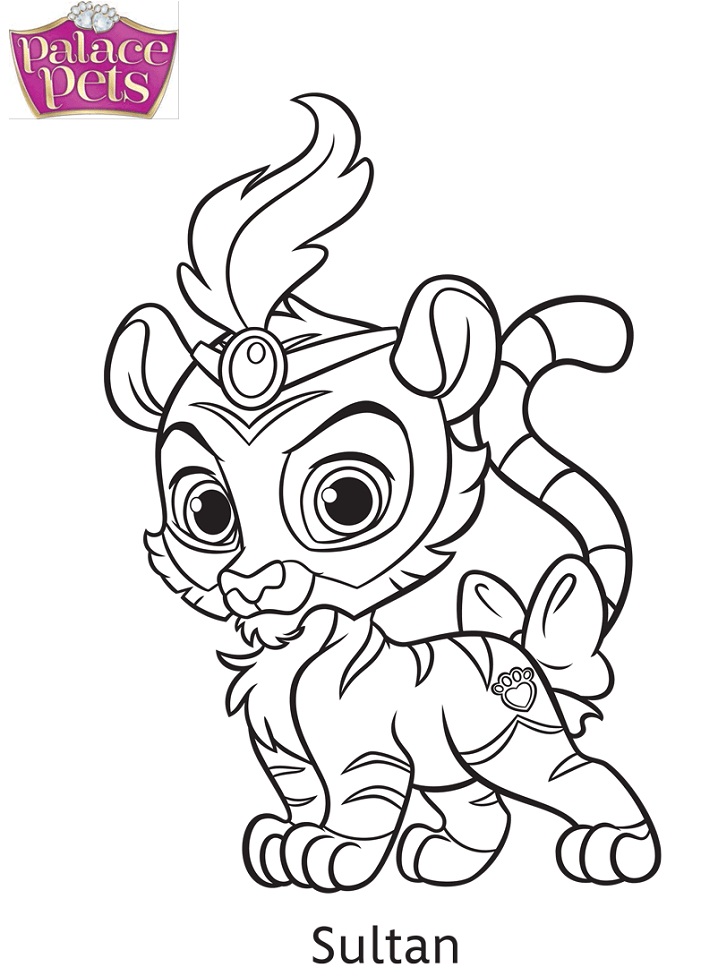 Palace Pets Sultan da colorare