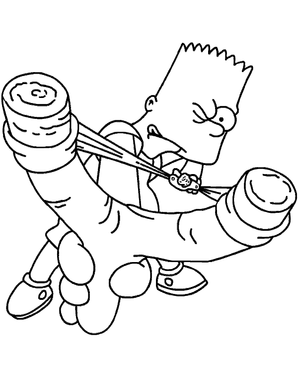 Bart Simpson 3 da colorare