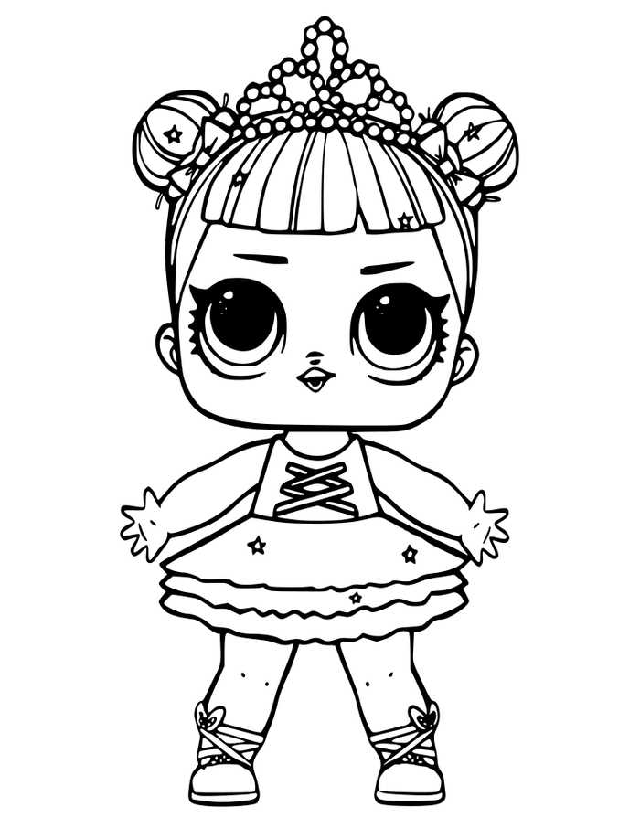 Center Stage Lol Doll da colorare Center Stage Lol Doll da colorare
