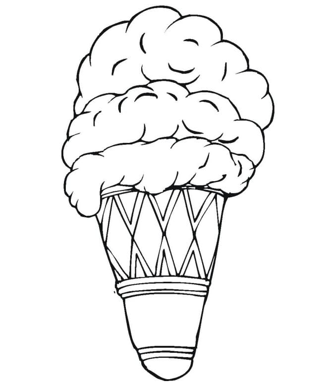 Cono Gelato da colorare