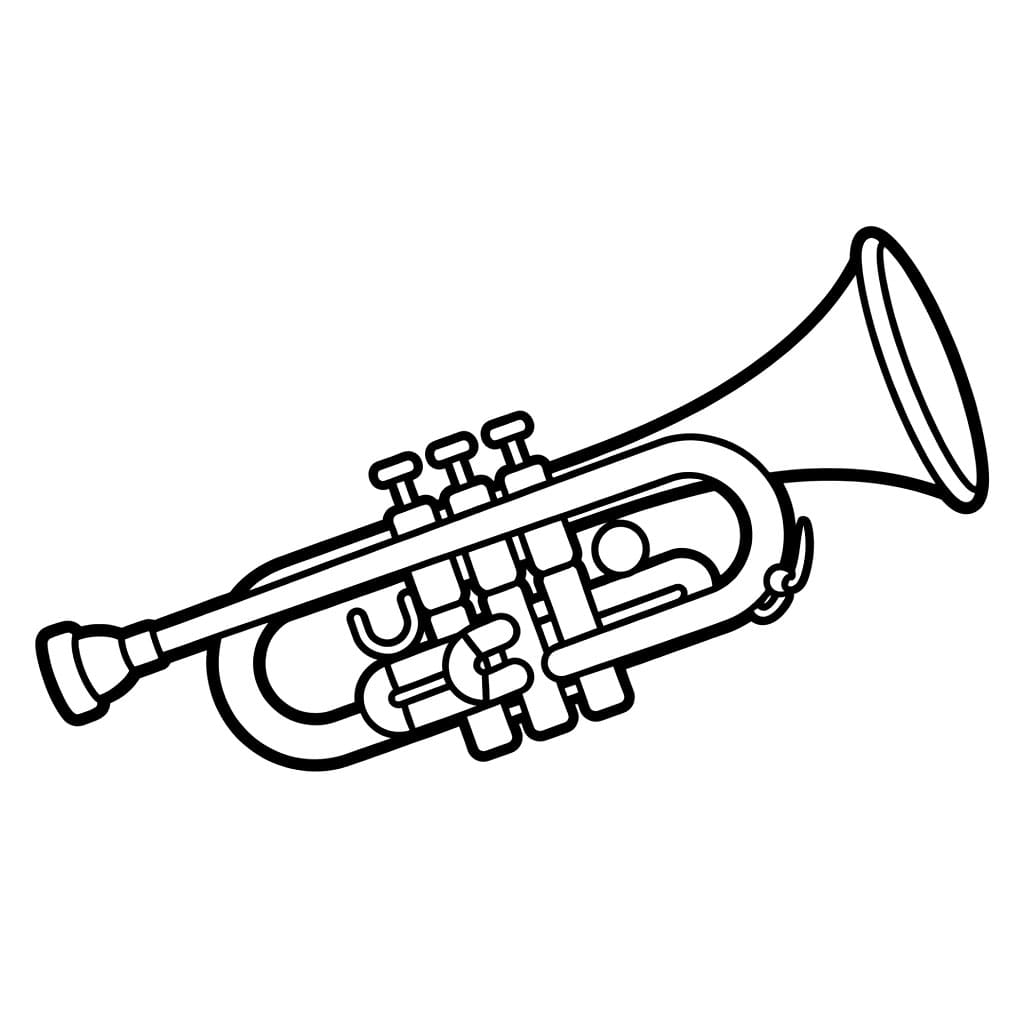 Gratis Grande Tromba da colorare