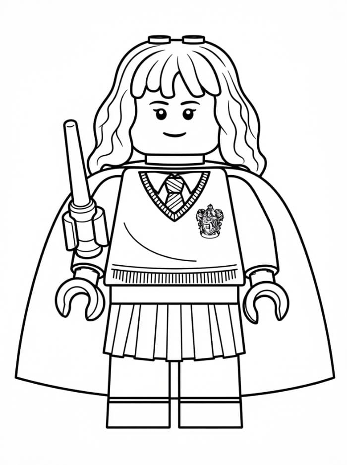 Lego Hermione Granger immagine da colorare