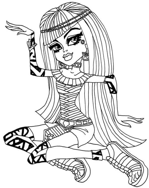 Monster High Cleo de Nile gratis da colorare