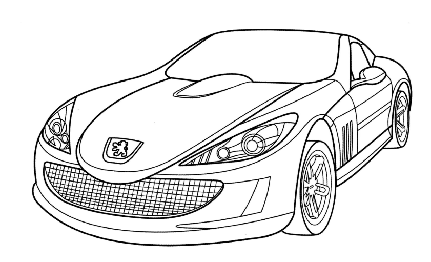 Peugeot 907 da colorare