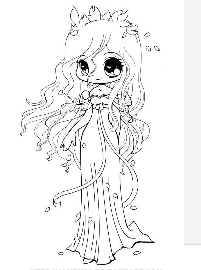 Ragazza Carina da colorare