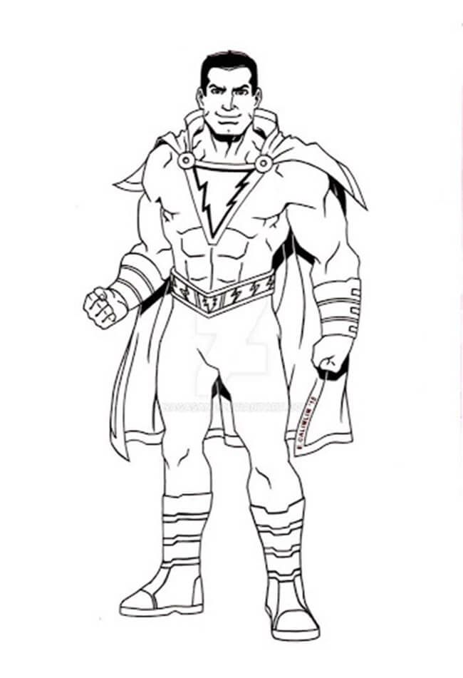 Shazam 6 da colorare