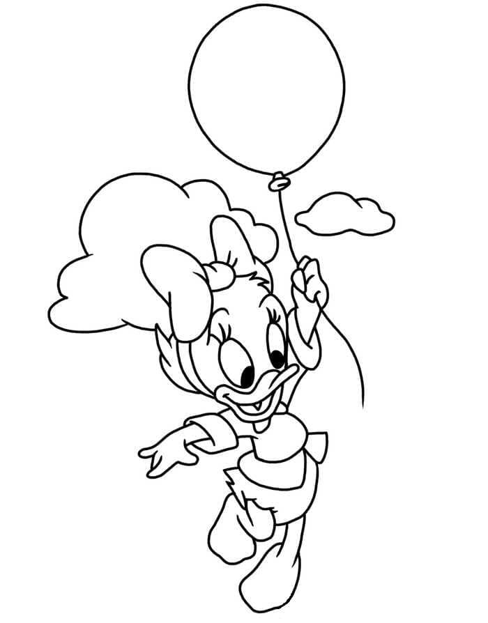 Webby Vanderquack tiene il pallone da colorare