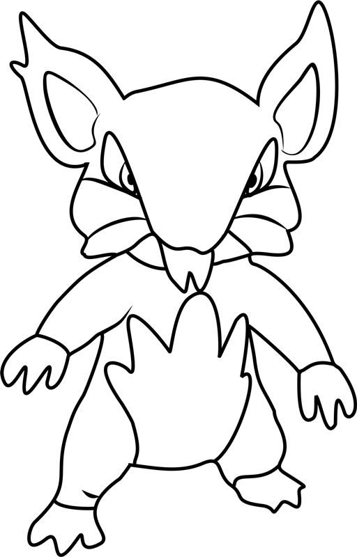 Alolan Rattata Pokemon da colorare. Scarica, stampa o colora subito online!