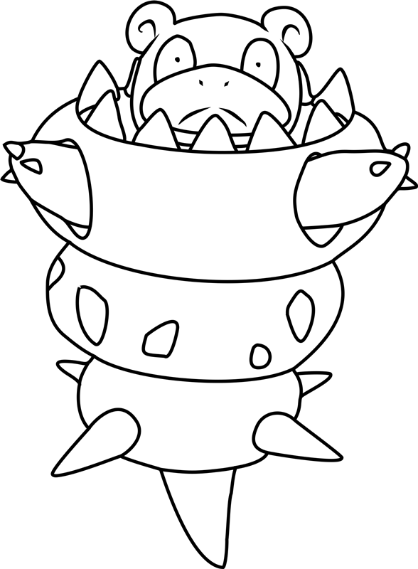 Mega Slowbro Pokemon Da Colorare Scarica Stampa O Colora Subito Online