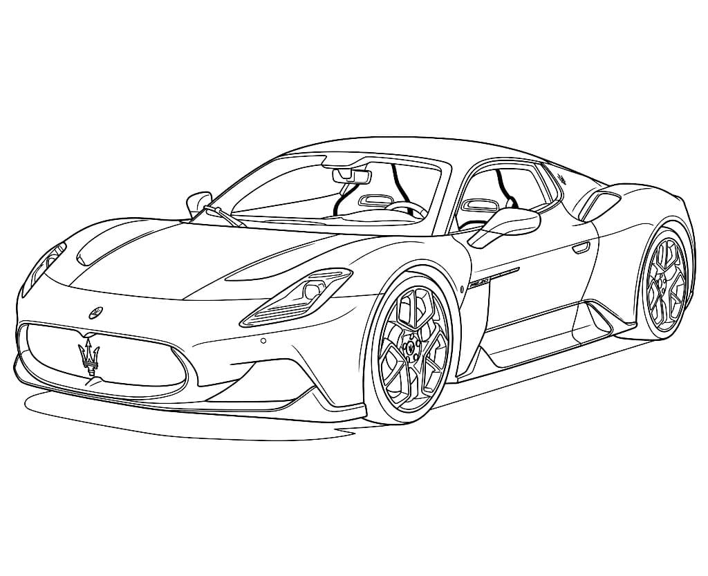 2021 Maserati MC20 da colorare