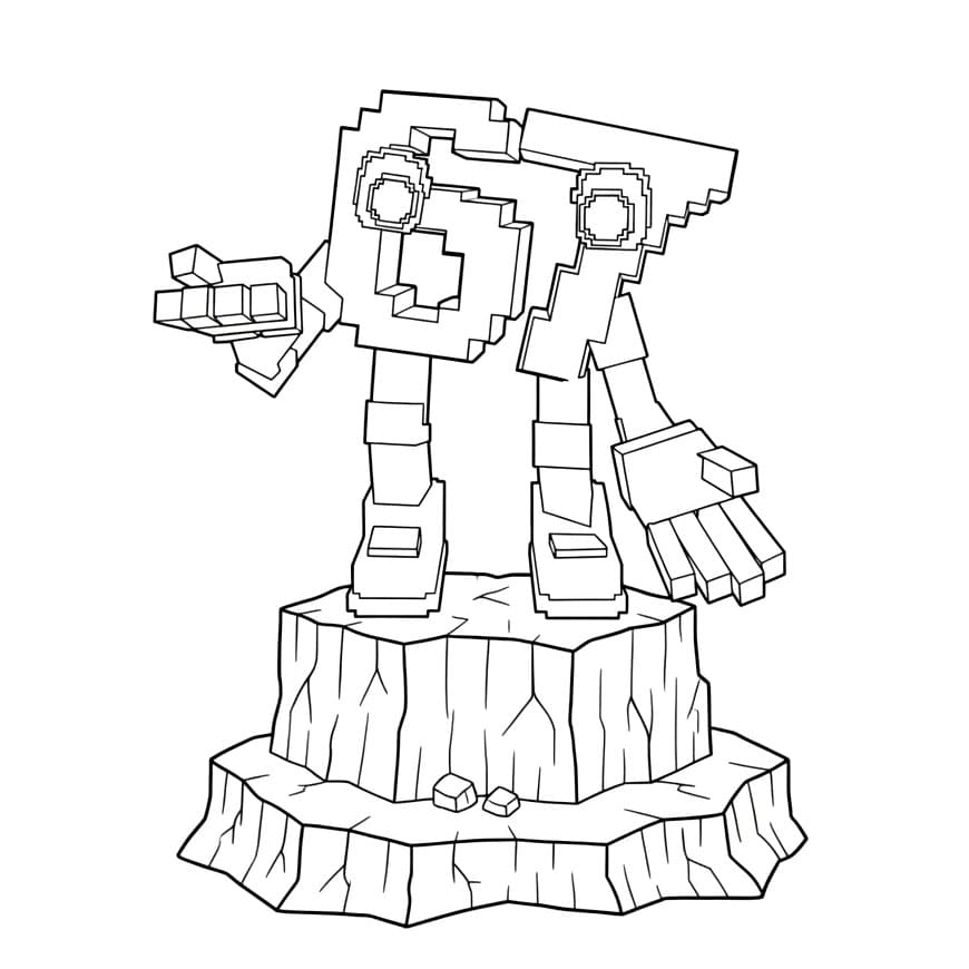 67 Brainrot sulla roccia da colorare