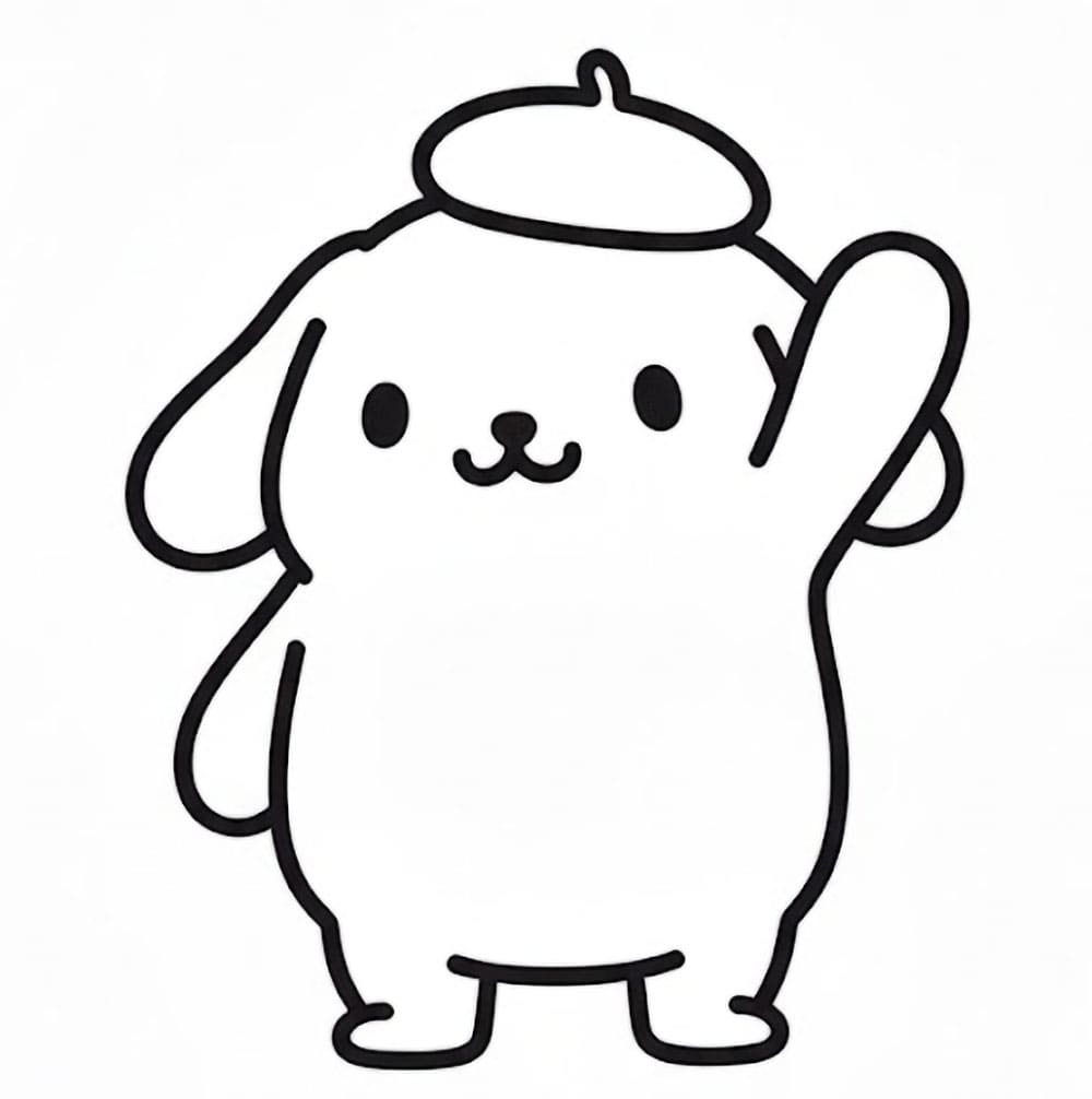 Adatto ai pompompurin da colorare