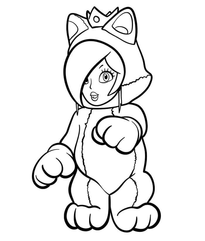Adorabile Rosalina gratis da colorare