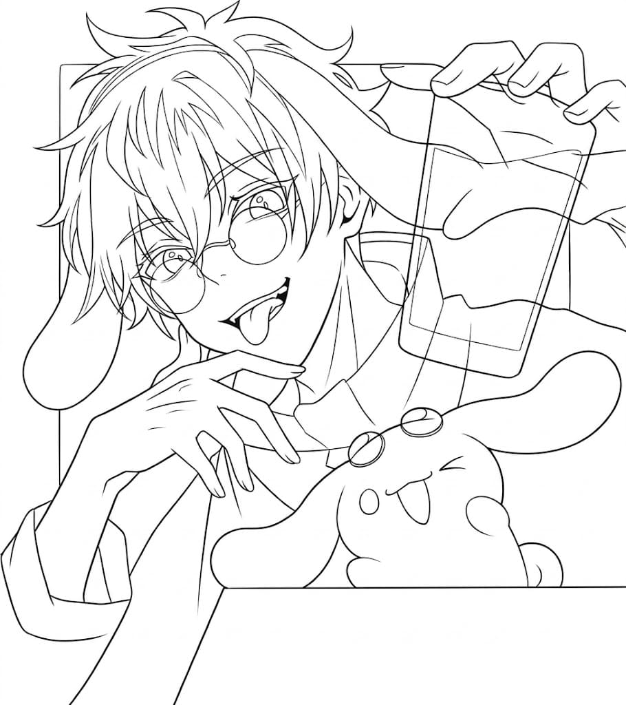 Adorabile Satoru Gojo da colorare