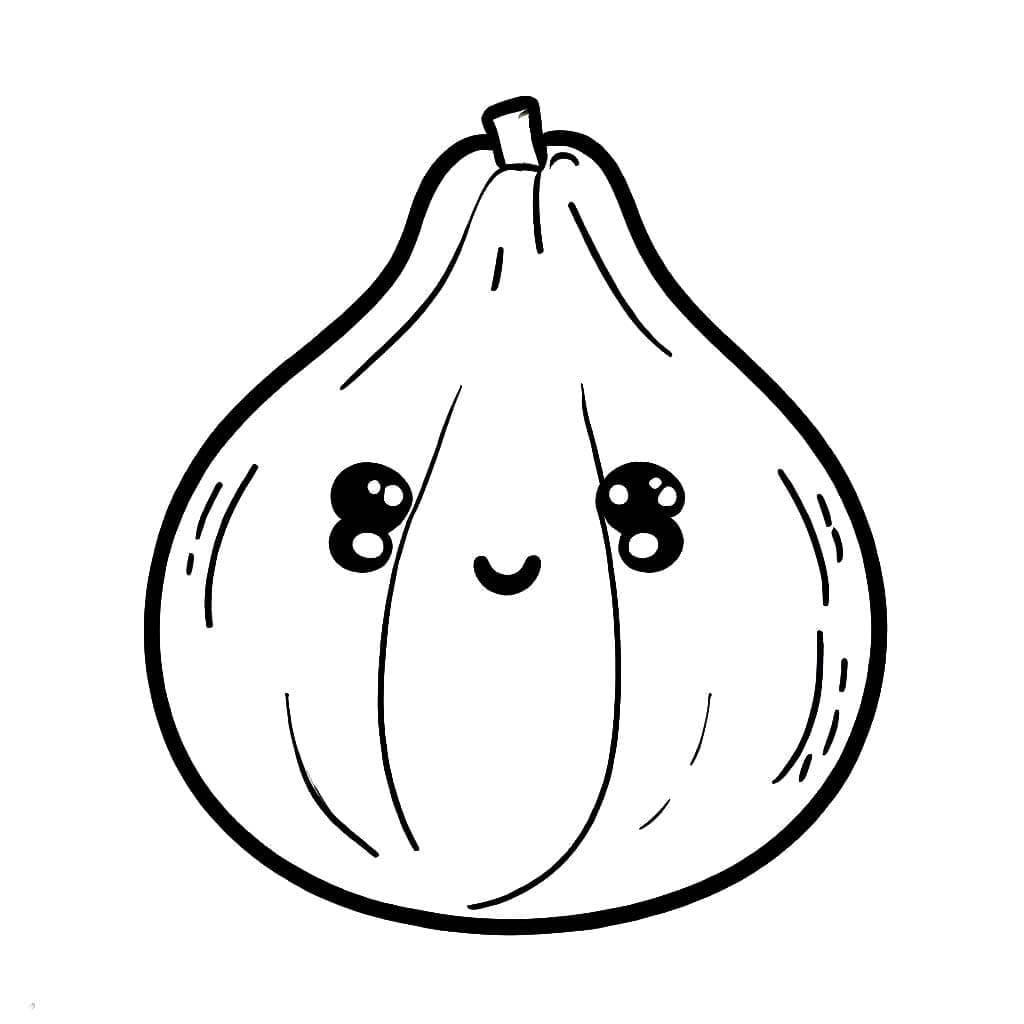 Adorabile fico da colorare