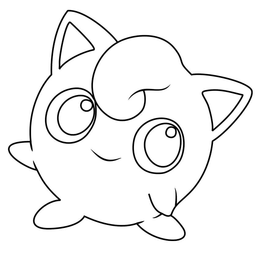 Adorable Jigglypuff da colorare