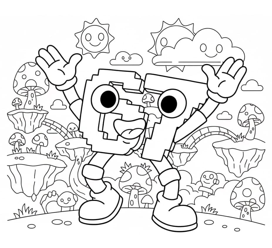 Allegro 67 Brainrot da colorare