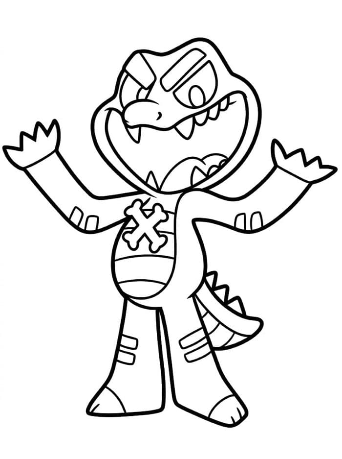 Allister Gator Nightmare Critterssa da colorare