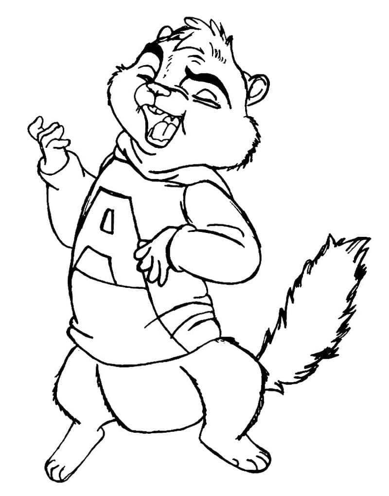 Alvin carino da colorare