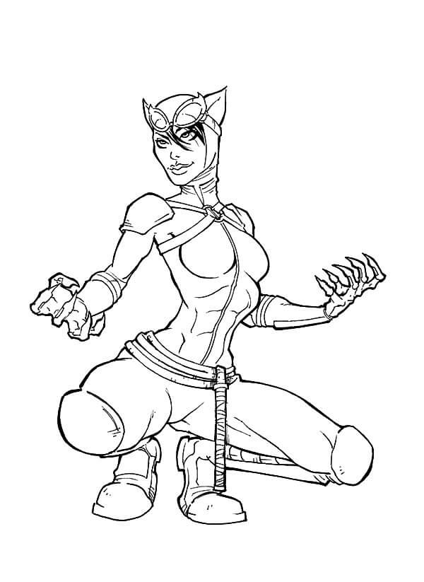 Amazing Catwoman da colorare