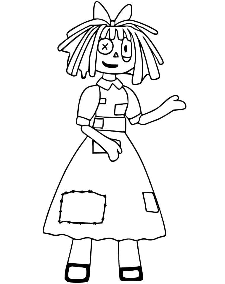 Amazing Digital Circus Ragatha da colorare