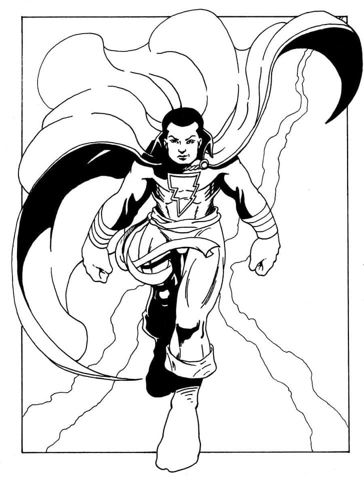 Animated Shazam da colorare