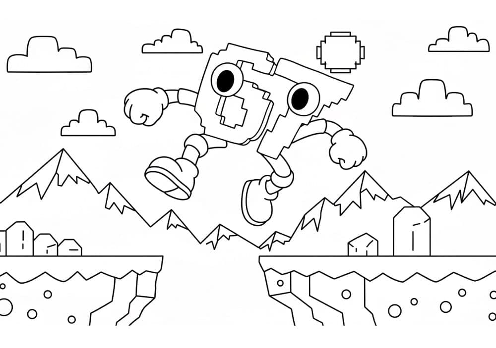 Animato 67 Brainrot da colorare