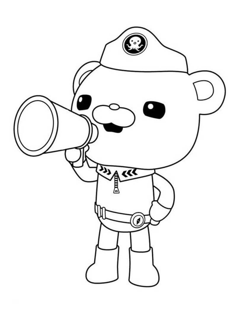 Announcement Captain Barnacles da colorare
