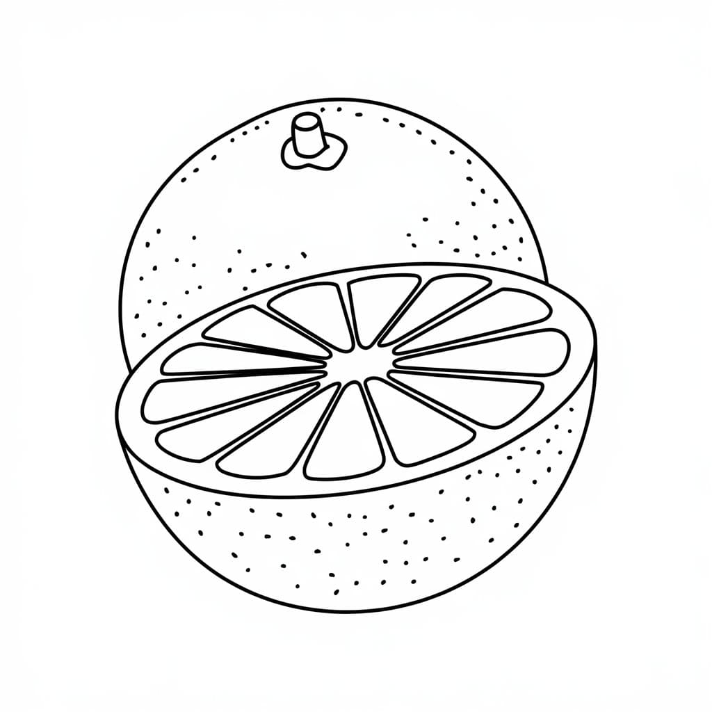 Arance gratis da colorare