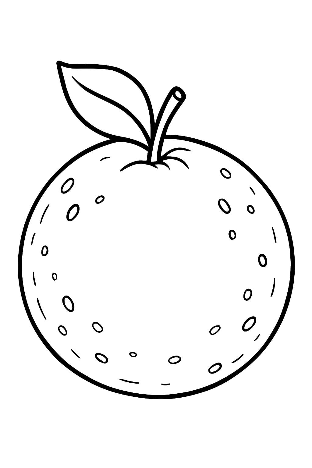 Arancia dolce da colorare