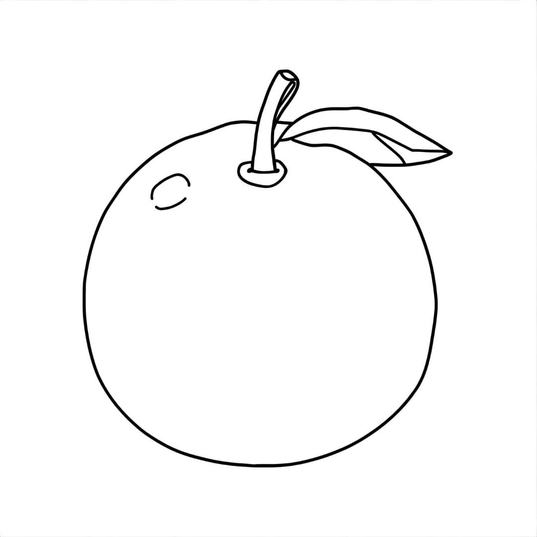 Arancione normale da colorare