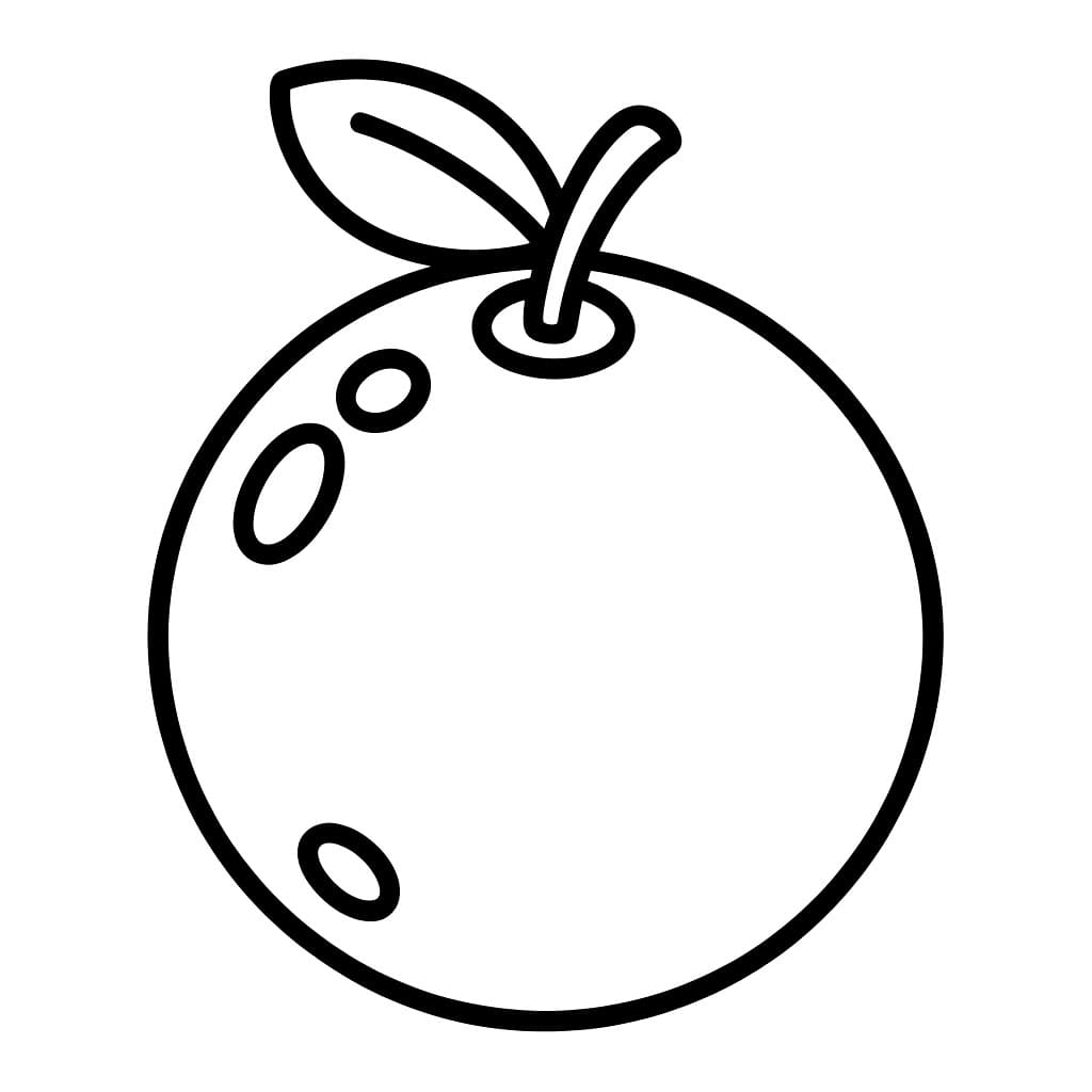 Arancione semplice da colorare