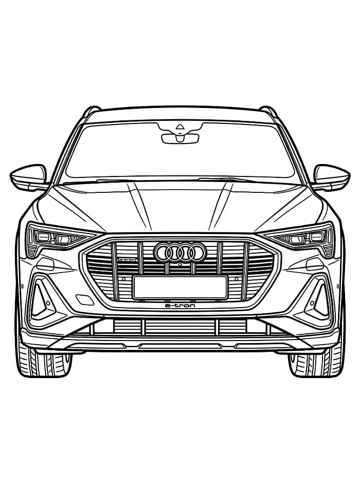Audi e-tron da colorare