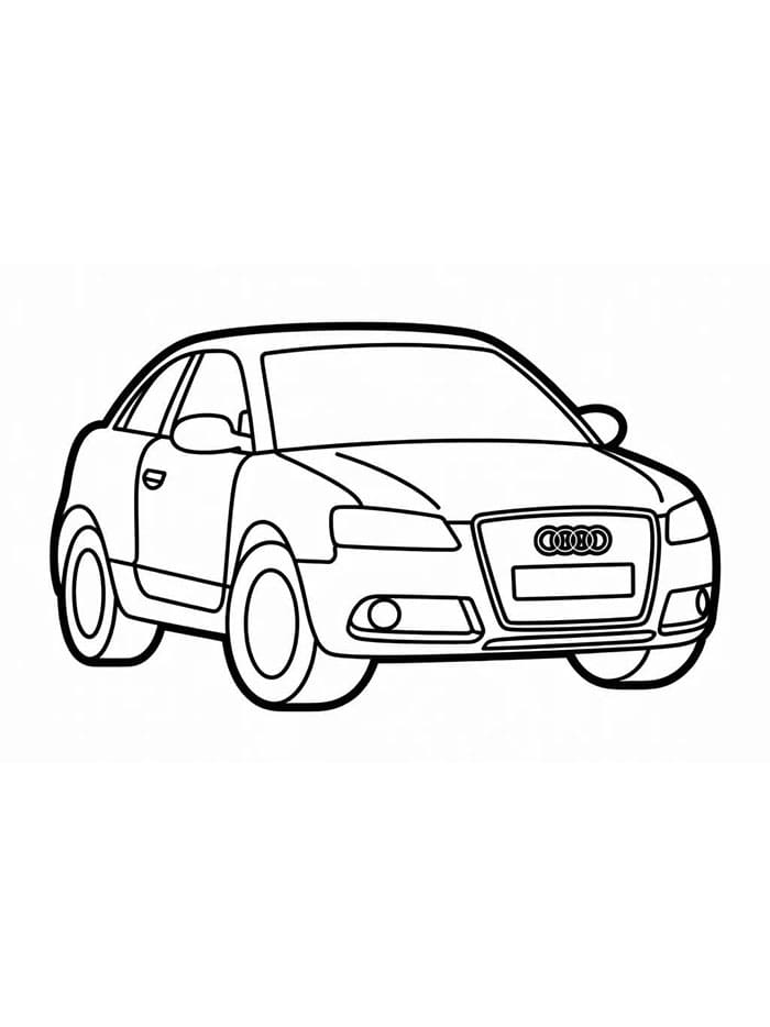 Audi per bambini da colorare