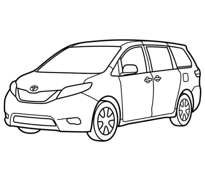 Auto familiare Toyota da colorare