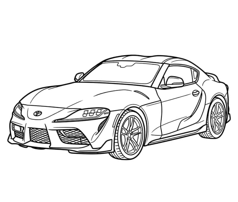 Auto sportiva Toyota da colorare